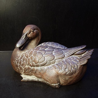 Японская фигура "Утка", керамика